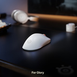 SteelSeries Rival Pro, Souris gaming Blanc, 100 - 42 000 DPI, 8K, UWB / 6 GHz