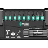 Wera Contrôle de bits 10 TX Impaktor 1, Set d'embouts de vissage 10 pièces, revêtement diamant