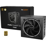 be quiet! Pure Power 13 M alimentation modulaire 750 watt Noir, 1x 12V-2x6, 4x PCIe, semi-passive, 80 Plus Gold, 750 W, 100 - 240 V, 820 W, 50/60 Hz, 10 A, 5 A