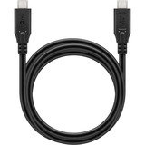 goobay USB-C 4.0 > USB-C, Câble Noir, 2 mètres