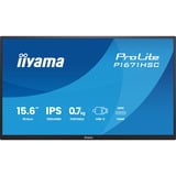 iiyama ProLite P1671HSC-B1 écran plat de PC 39,6 cm (15.6") 1920 x 1080 pixels Full HD LED Noir Moniteur  Noir (Mat), 39,6 cm (15.6"), 1920 x 1080 pixels, Full HD, LED, 3 ms, Noir