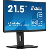 iiyama ProLite XUB2292HSU-B6  21.5" Moniteur  Noir, 100Hz, HDMI, DisplayPort, USB, Audio, AMD FreeSync