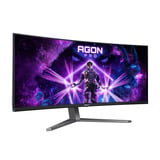 AOC AGON PRO AGP346UCSD 34" Moniteur UltraWide gaming incurvé Noir, 1x DisplayPort, 2x HDMI, 1x USB-C, 3x USB-A, 360 Hz, 2x HDMI, 1x DisplayPort, USB-C, Audio, 360 Hz