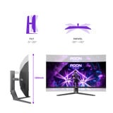 AOC  34" Moniteur UltraWide gaming incurvé  Noir
