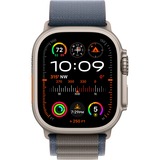 Apple Watch Ultra 2, Smartwatch Bleu/Noir, Titane, 49 mm, bracelet alpin (petit), GPS + cellulaire