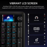 Corsair RGB clavier gaming mécanique Noir, Layout US (QWERTY), Corsair MLX Plasma, 96%