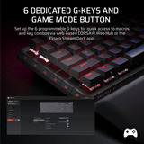 Corsair RGB clavier gaming mécanique Noir, Layout US (QWERTY), Corsair MLX Plasma, 96%
