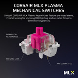 Corsair RGB clavier gaming mécanique Noir, Layout US (QWERTY), Corsair MLX Plasma, 96%