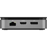 ICY BOX IB-DK408-C41, Station d'accueil Anthracite, USB-C, USB-A, HDMI, DisplayPort, RJ-45