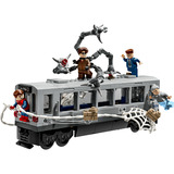 LEGO La scène du train de Spider-Man et Docteur Octopus, Jouets de construction 