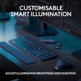 Logitech MX Keys S Advanced, clavier Graphite, Mise en page aux États-Unis (international)