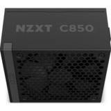 NZXT C850 Gold ATX 3.1, 850 Watt alimentation  Noir, 1x connecteur de carte graphique à 16 broches, 6x PCIe, gestion des câbles