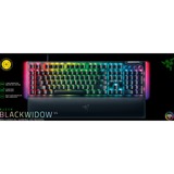 Razer BlackWidow V4 RGB clavier gaming mécanique Noir, Layout US (QWERTY), Razer Yellow, 100%