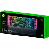 Razer BlackWidow V4 RGB clavier gaming mécanique Noir, Layout US (QWERTY), Razer Yellow, 100%