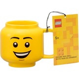Room Copenhagen Mug LEGO en céramique - Joyeux garçon, petit, Coupe Jaune