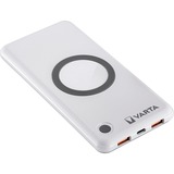 VARTA Wireless Powerbank 10.000 mAh, Batterie portable Blanc, Qi, Power Delivery, Quick Charge 3.0