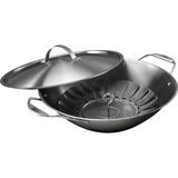 Weber CRAFTED wok avec panier vapeur Acier inoxydable, Wok, Acier inoxydable, Acier inoxydable, Genesis 2016+ Spirit 2016+ Summit SmokeFire Weber 57cm Charcoal Barbecues, Weber, Rond