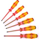Wera 167 i/6 Jeu de tournevis Kraftform Plus Série 100 Rouge/Jaune, 6 pièces