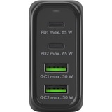 goobay 68W GaN USB-C PD Multiport Quick Charger, Chargeur Noir