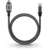 goobay Adaptateur réseau USB-C 3.2 Gen1 vers RJ-45, Carte réseau Noir/Argent, 5 mètres