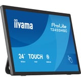 iiyama ProLite T2455MSC-B2 23.8" Moniteur tactile  Noir, 120 Hz, HDMI, DisplayPort, Audio, USB, Webcam, Touch