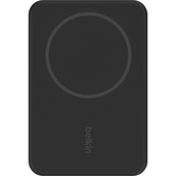 Belkin BoostCharge Power bank sans fil magnétique 5000mAh + support, Powerbank Noir, 5.000 mAh