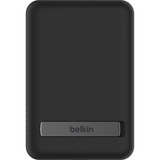 Belkin BoostCharge Power bank sans fil magnétique 5000mAh + support, Powerbank Noir, 5.000 mAh