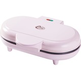 Bestron Machine à gauffre rose clair