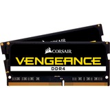 Corsair Vengeance CMSX32GX4M2A2400C16 module de mémoire 32 Go 2 x 16 Go DDR4 2400 MHz, Mémoire vive Noir, 32 Go, 2 x 16 Go, DDR4, 2400 MHz, 260-pin SO-DIMM, Noir