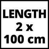 Einhell Führungsschiene Alu 2x1000mm| 4502118 Guide de coupe Aluminium, Guide de coupe, Einhell, 200 mm, 1080 mm, 30 mm, 4,2 kg