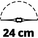 Einhell GE-CT 18 Li 24 cm Batterie Rouge, Coupe-bordures Rouge/Noir, 24 cm, 12 cm, 180°, 0,24 m, 8500 tr/min, Rouge
