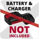 Einhell GE-CT 18 Li 24 cm Batterie Rouge, Coupe-bordures Rouge/Noir, 24 cm, 12 cm, 180°, 0,24 m, 8500 tr/min, Rouge