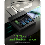 ICY BOX ICY BOX IB-4013MCL-C4, Station d'accueil Noir