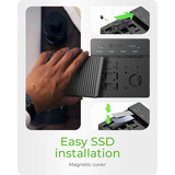 ICY BOX ICY BOX IB-4013MCL-C4, Station d'accueil Noir