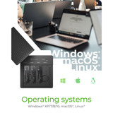 ICY BOX ICY BOX IB-4013MCL-C4, Station d'accueil Noir