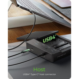 ICY BOX ICY BOX IB-4013MCL-C4, Station d'accueil Noir