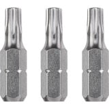 KWB Embouts industriels en acier, 25mm, Torx T15, Bit 3 pièces
