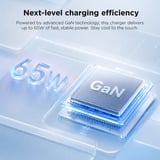 Lenovo 65W Mini USB-C GaN Charger Noir, 1x USB-C, avec câble