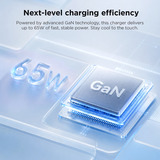 Lenovo Chargeur GaN Mini USB-C 65 W Noir