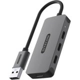 Sitecom USB-A vers 4x USB-C hub, Hub USB Gris