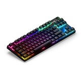 SteelSeries Apex Pro TKL Wireless, clavier gaming Noir, Layout FR, SteelSeries OmniPoint 2.0, Bluetooth, 2,4 GHz, LED RGB, TKL, Double shot PBT-keycaps