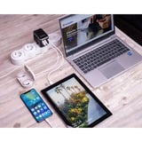 Verbatim Adaptateur universel de voyage UTA-04, Prise de voyage Noir/Argent, 3x USB-A, 2x USB-C