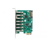DeLOCK Carte PCI Express x1 vers 7 x USB externe 5 Gops type A, Contrôleur USB 