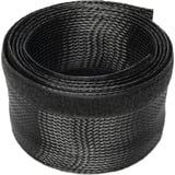 Digitus Chemin de câbles flexible avec fermeture velcro, Tuyau flexible de câble Noir, 2 m