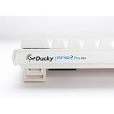 Ducky One 2 Pro Mini RGB clavier gaming mécanique Blanc, Layout BE (AZERTY), Cherry MX2A Speed Silver, 60%