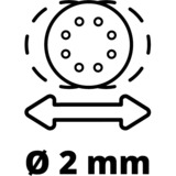 Einhell TE-RS 18 Li - Solo 22000, 11000, Ponceuse orbitale Rouge/Noir, 14000, 7000, 22000, 11000, 2 mm, Batterie, 18 V, 1,15 kg