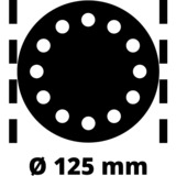 Einhell TE-RS 18 Li - Solo 22000, 11000, Ponceuse orbitale Rouge/Noir, 14000, 7000, 22000, 11000, 2 mm, Batterie, 18 V, 1,15 kg