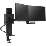 Ergotron TRACE Support pour double moniteur, Support de moniteur Noir, Pince, 9,8 kg, 68,6 cm (27"), 100 x 100 mm, Réglage de la hauteur, Noir