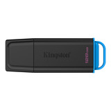 Kingston DataTraveler Exodia 128 Go, Clé USB Noir/Bleu, USB-A 3.2 Gen 1 (5 Gbit/s)