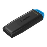 Kingston DataTraveler Exodia 128 Go, Clé USB Noir/Bleu, USB-A 3.2 Gen 1 (5 Gbit/s)